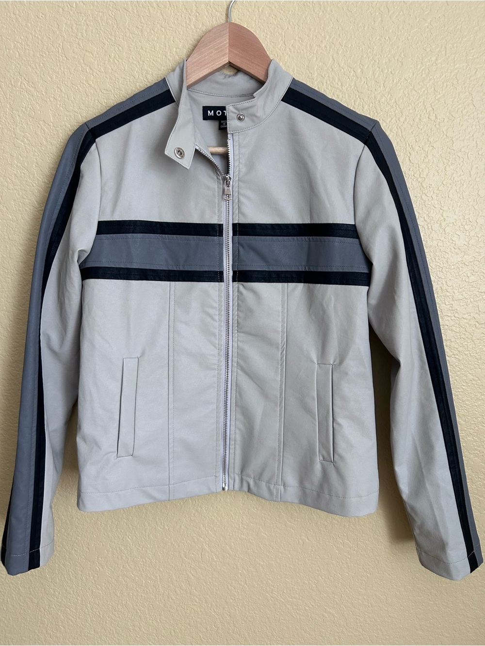 Motel Rocks Oliver Zip Up Racer Jacket - Picture 2 of 10